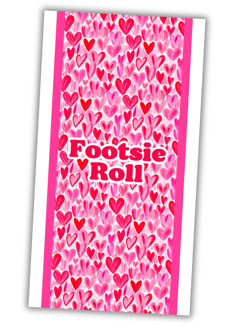 Full of Hearts Footsie Roll Wrap