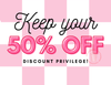 Keep you 50% off A3 Postcard