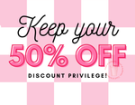 Keep you 50% off A3 Postcard