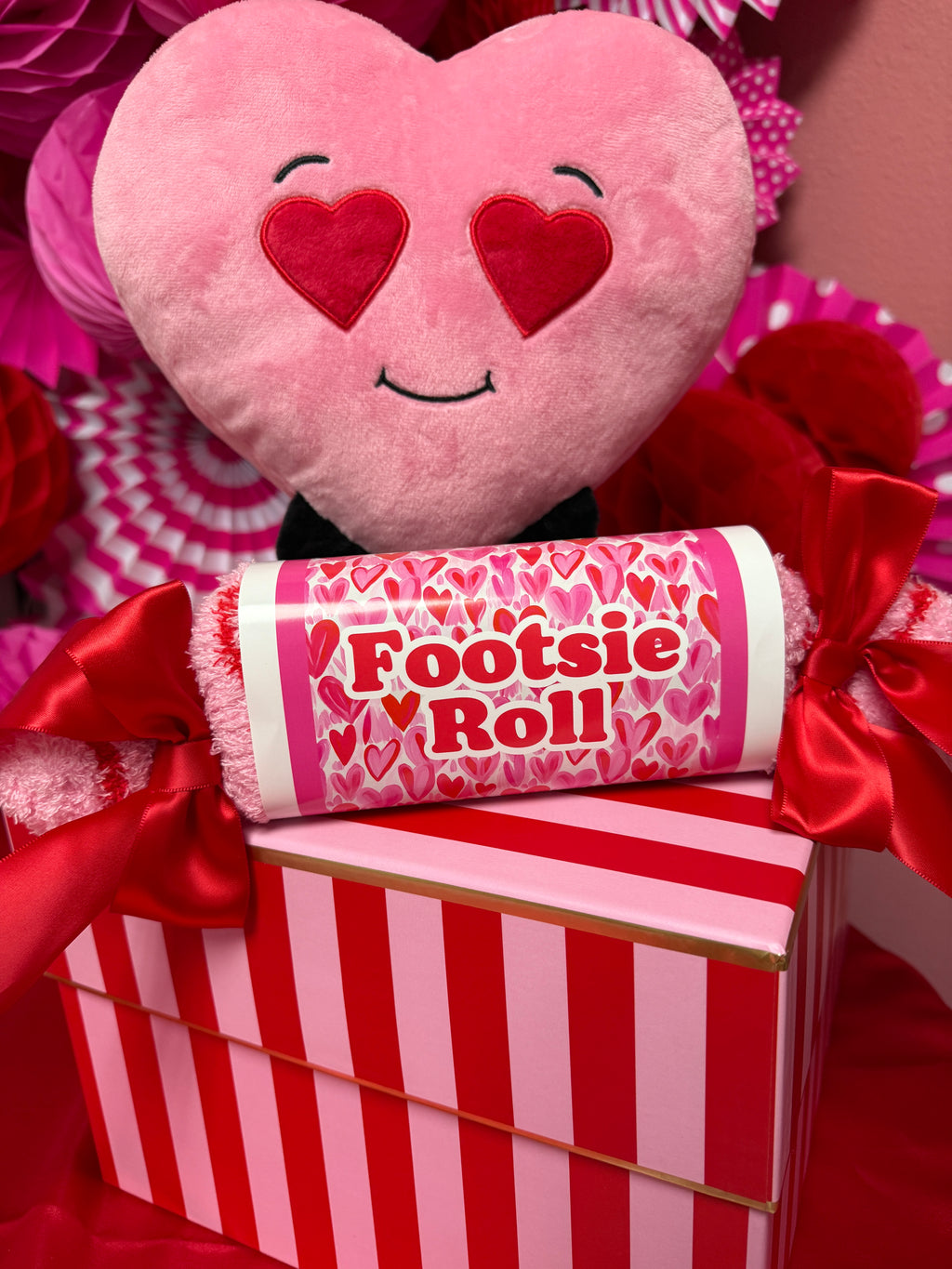 Full of Hearts Footsie Roll Wrap