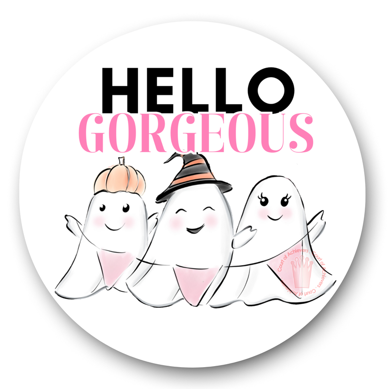 Spooky Hello Gorgeous Sticker