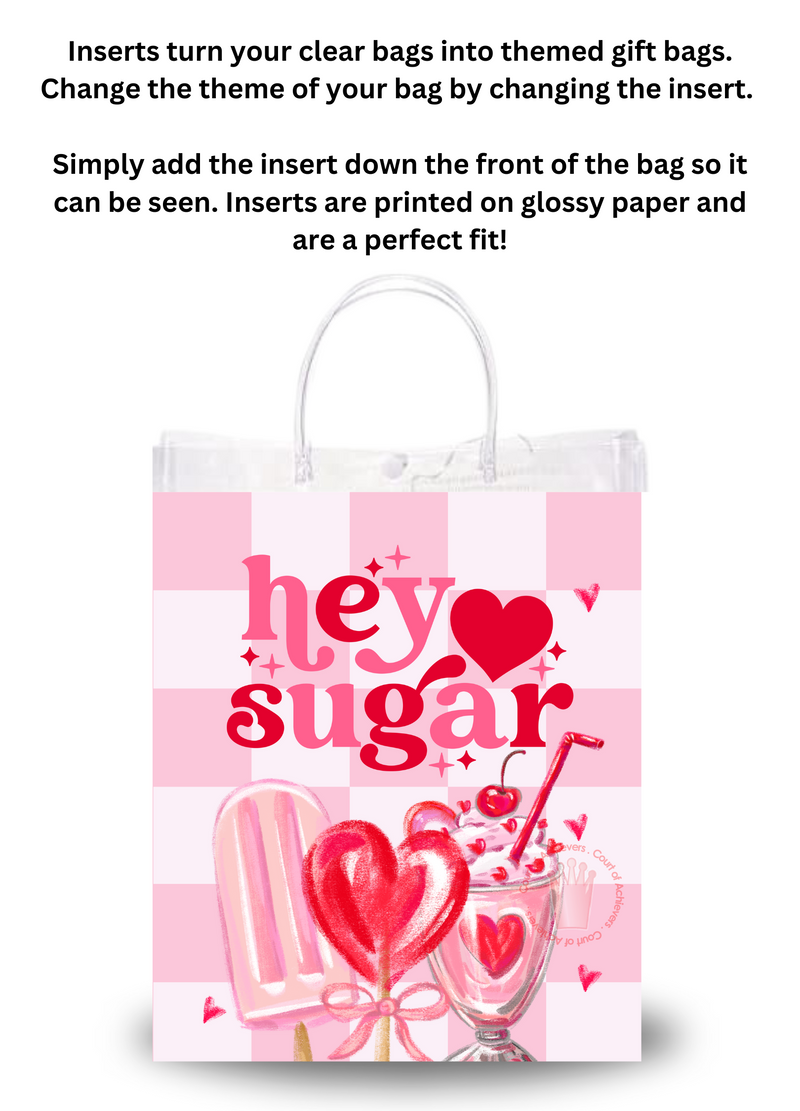 Hey Sugar Clear Bag Inserts