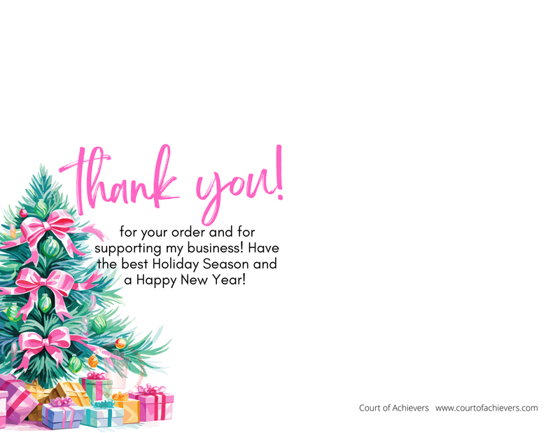 Holiday Thank You Postcards