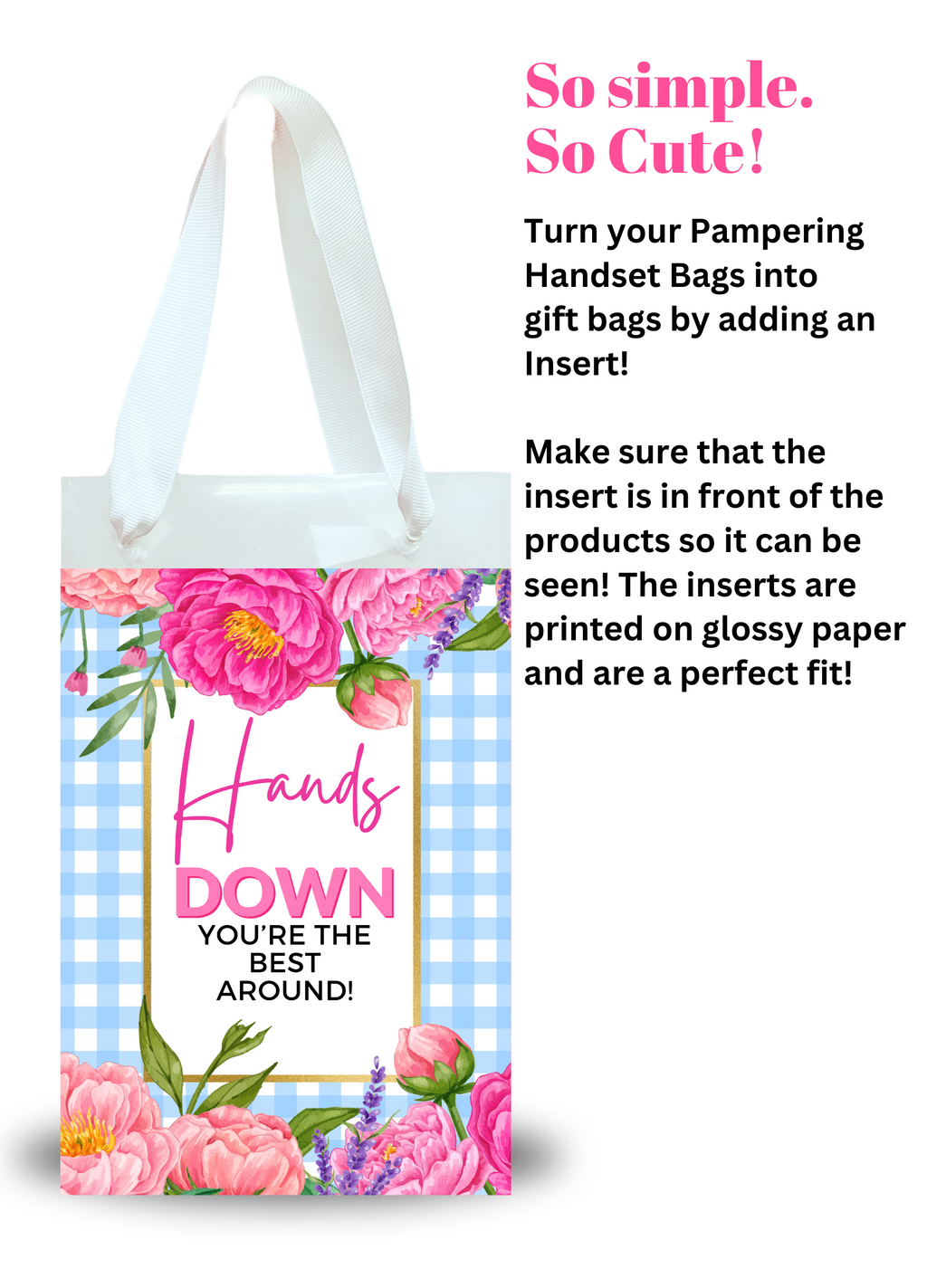 Floral Pampering Hand Set Inserts