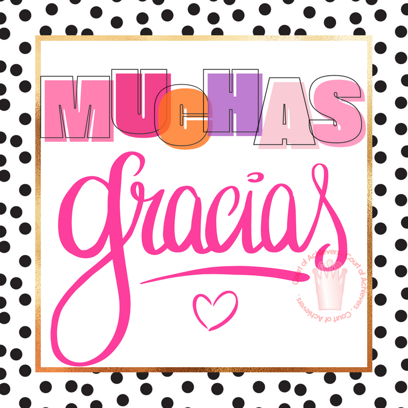 Muchas Gracias Chat Card