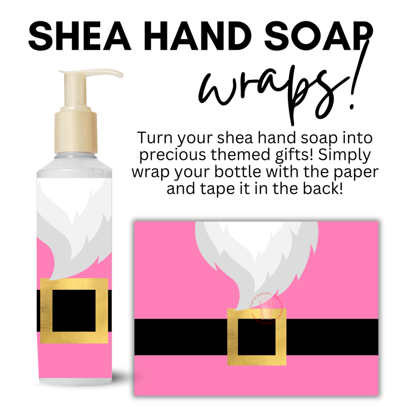 Pink Santa Hand Soap or Masking Mini Wraps