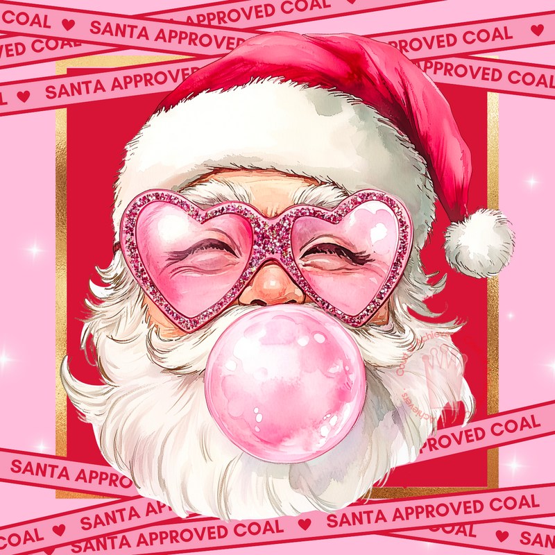 Santa Approved Coal Chat Card