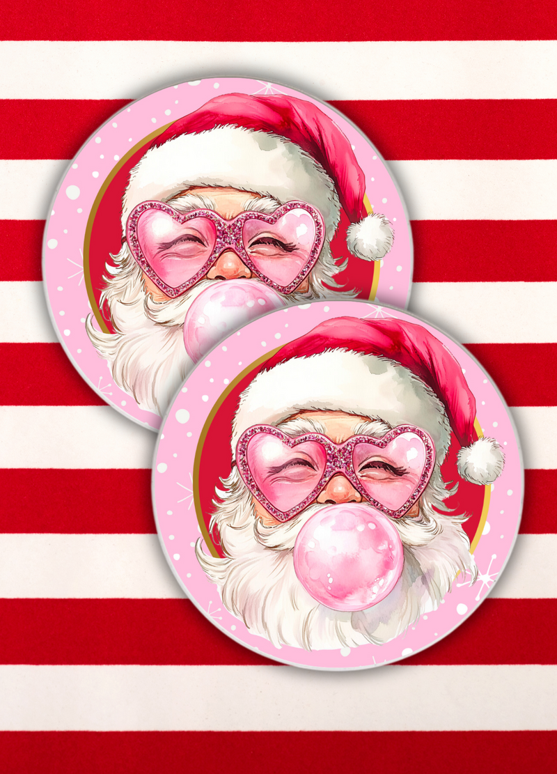 Santa Coaster Set