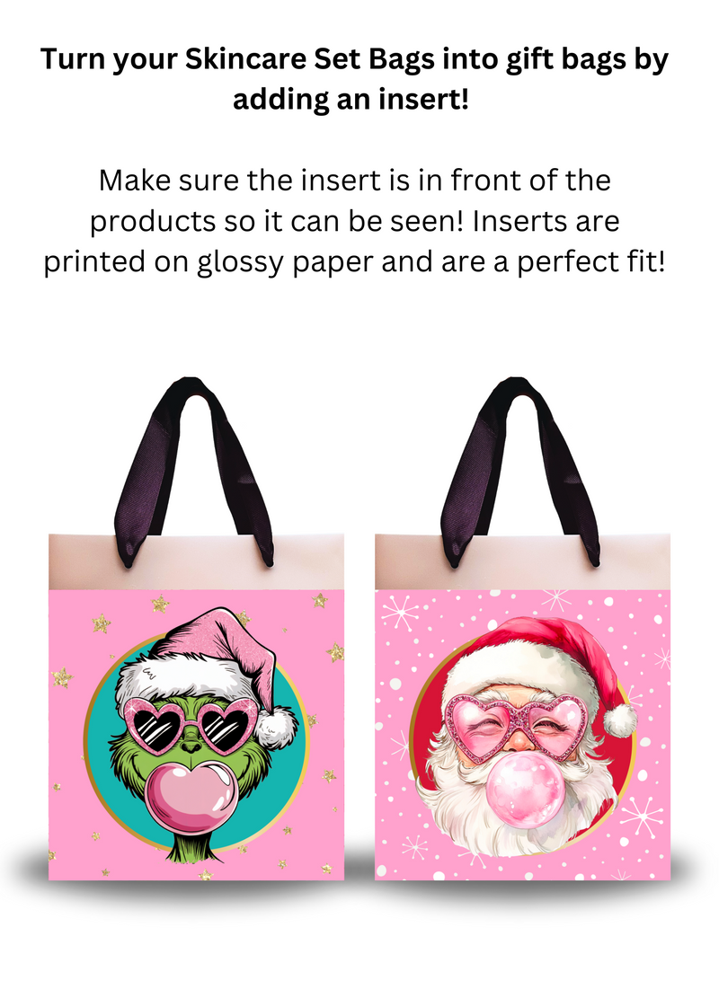 Limited Grinch & Santa Skincare Bag Inserts