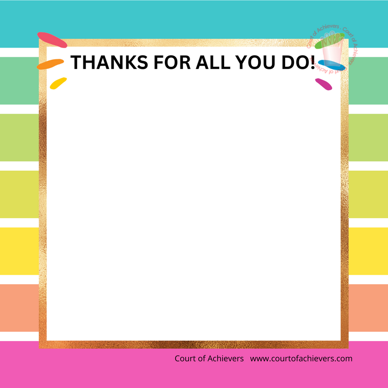 Teacher Appreciation Chat Card