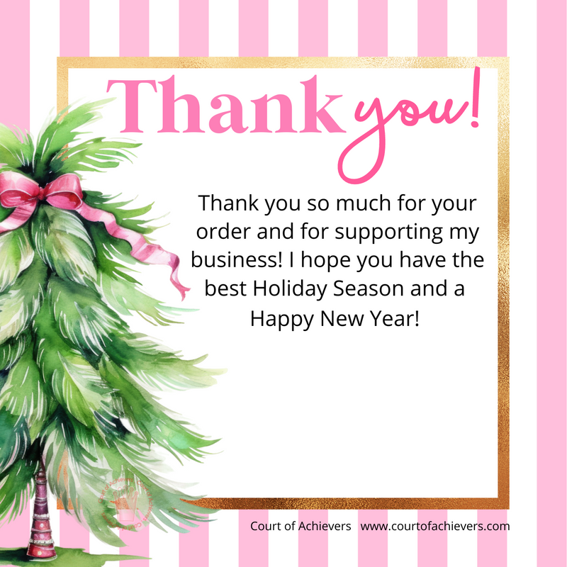 Holiday Thank You Chat Card